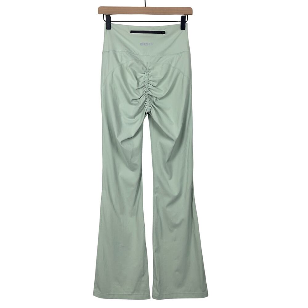 ECHT High Rise Flare Leggings Mint‎ Green Size Large Athleisure Workout